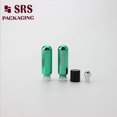 satın al Parfüm Örneği Metal Yeşil Rulo Şişe 4ml Siyah Kapalı Çelik Rol Toplu Çevrimiçi üretim