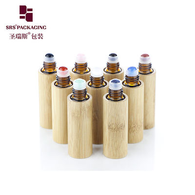 satın al BG-5ML Masaj Bambu Cam Gemstone Roller Şişesi Aromateropi Yağı İçin Çevrimiçi üretim