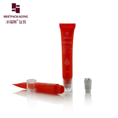 satın al Sıcak Kırmızı Enjeksiyon PE 3 Çelik Rol Top Tüp Sıkıştırılabilir D19mm 20ml Göz Serumu Çevrimiçi üretim