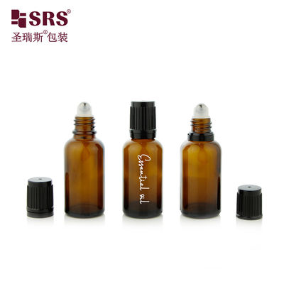 satın al BLPF-30ML Boş Amber Cam Rol Şişeleri Çocuklara Karşı Koruyucu Kapaklı UV Dayanıklı Çevrimiçi üretim