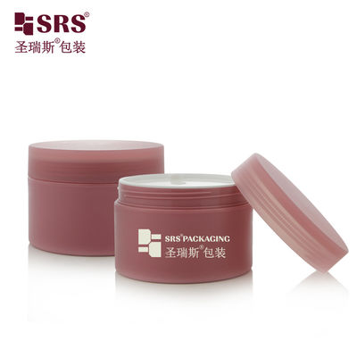 satın al SRSJK-200g Sıcak Kırmızı Özel Tasarım Sıfır Yuvarlak PP Plastik Kavanoz Döşeli Kapaklı Disk Döşemesi ile Krem tereyağı ambalajı için hava geçirmez Çevrimiçi üretim