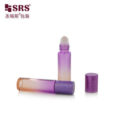 satın al BLPM-10ml Tatlı Mor Cam Rulo Şişeleri Silindirik Yuvarlak 21MM çaplı Şişe Parfüm Yağları İçin Alüminyum Kapaklı Çevrimiçi üretim