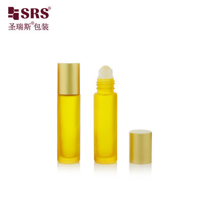 satın al BLPM-10ml Paslanmaz Çelik Rulo Top Kalın Duvarlı Rulo Üzerinde Cam Şişe Deri Bakımı İçin Parfüm için mat altın kapağı olan Esans Çevrimiçi üretim