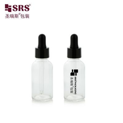 satın al D001-50ml Kişisel Bakım Farmasötik Boş Açık Şeffaf Cam Malzemesi Damla Şişe Cam ve İpek Ekranı Logo Özelleştirme Çevrimiçi üretim