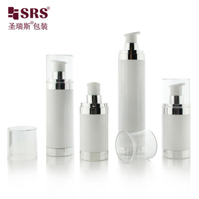 satın al Refillable 15ml 30ml 50ml AS+PP Airless Pump Bottle for Cosmetics Çevrimiçi üretim