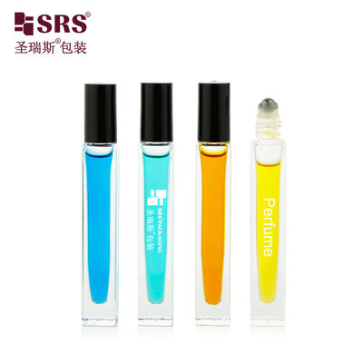 satın al Square Shape Glass Roll On Bottle with Thick Wall and Custom Color for No Leakage No Scratching Essential Oil and Perfume Çevrimiçi üretim