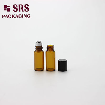 satın al SRS toptan parfüm boş 3ml mini kehribar cam rulo topu şişesi Çevrimiçi üretim