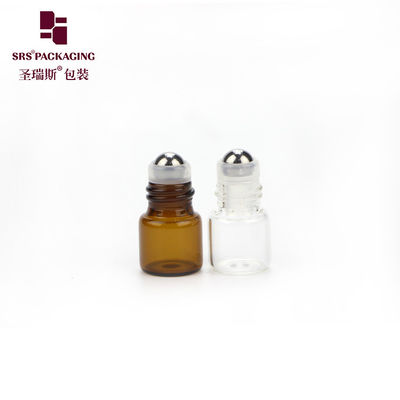 satın al Kozmetik Parfüm Amber Glass Roller Bottle Empty Mini 1ml Thin Wall Çevrimiçi üretim