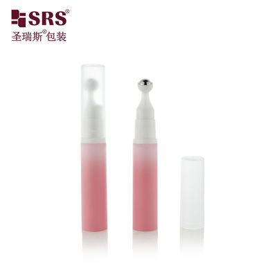 10ml metal top rulo şişelerde Pembe Rulo Şişe göz kremi göz jeli ambalajı için hava pompası ile