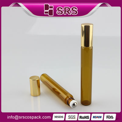 SRS PACKAGING 10ml Şişe Üzerindeki Cam Rulolar Önemli yağlar için boş kozmetik kaplar