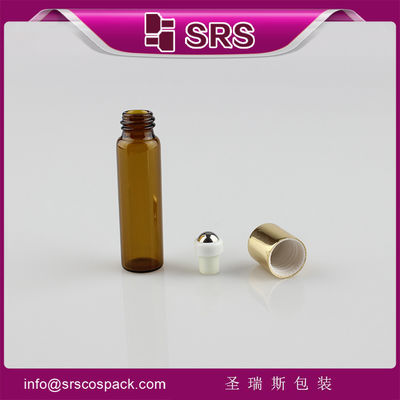 Üretici cam rulo topu şişe 5ml kehribar şişe