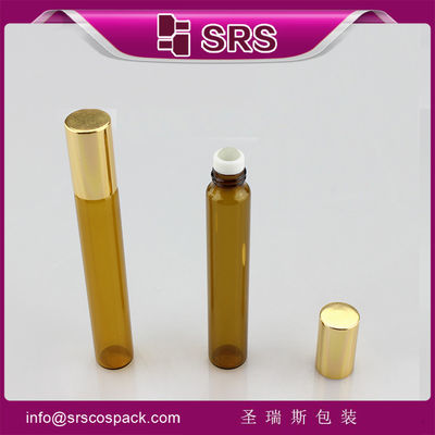 10 ml boş cam şeffaf rulo şişesi