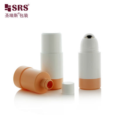 RPPE-50ML 75ML Antiperspirant İçin Plastik Şişede Beyaz Rulo Çelik Top
