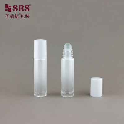 BLPM-10ML Mini Parfüm Örnek Cam Top Şişe Beyaz Eğimli Kaplama
