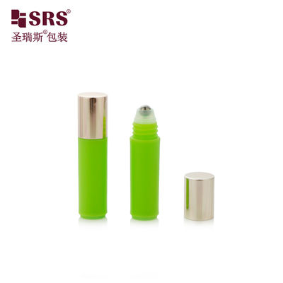 RPA(S)-2ML Mini Slim Yeşil Plastik Rulo Şişe Rulo Toplu Gül Altın Kapağı