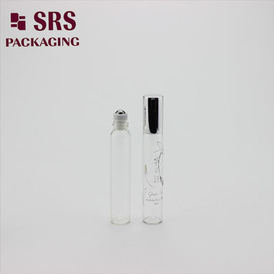 SRS boş 8ml renkli renkli cam rulo, alüminyum kapağı olan şişe