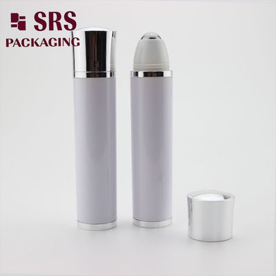 SRS ambalajı beyaz renkte 30ml titreşimli rulo göz kremi için şişe üzerinde