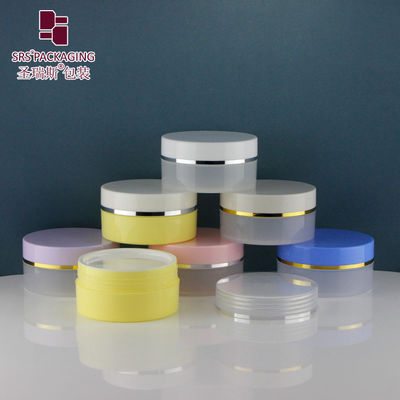 Yeşil PP plastik kavanoz 80g 100g 120g 150g 200g 300g 400g Saç bakımı için