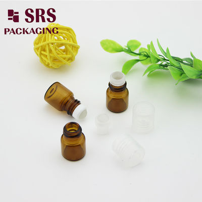 SRS Parfüm şişesi üzerinde boş 1 ml kehribar renkli cam rulo