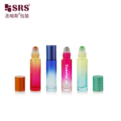 BLPM-10ml Boş Yuvarlak Özel Renkli Kalıplı Cam Rulo Şişesi