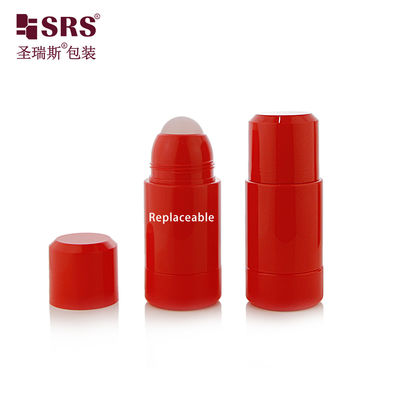 RPPE(P) -75ML Yer değiştirme iç şişe ile kırmızı renkli deodorant konteyneri