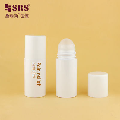 PET43-130ML Boş Beyaz Yuvarlak Çevre Dostu PET Plastik Şişe Masaj için Büyük Rol Toplu