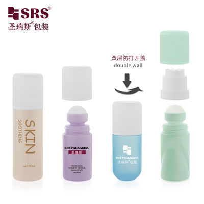 RPPC1-60ml %100 Sızdırmaz Çocuk Korumalı Silindir Yuvarlak Tasarımlı Roll On Şişe