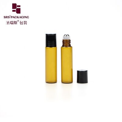 Toptan satış 5ml Amber Glass Roll on Bottle in Stock Boş Kozmetik Ambalaj Göndermeye Hazır