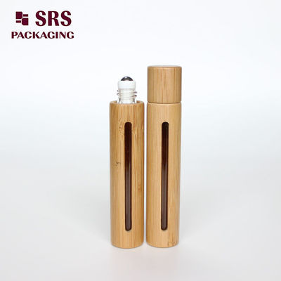 SRS doğal renkli bambu 10ml cam ruloları şişede