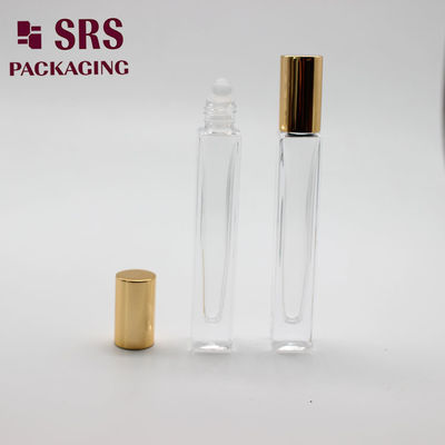 SRS kozmetik kare şeklinde parfüm şişesinde boş 10 ml cam rulo