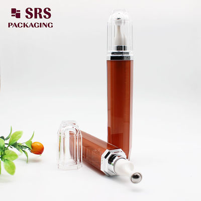 SRS Boş Kozmetik Göz Kremi Acrylic Roll On Bottle Yuvarlak Şekil 15ml
