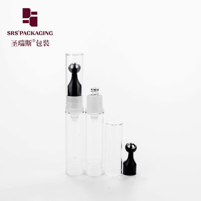 Boş basın havasız yuvarlak şekli 10 ml 12 ml plastik rulo aplikatör şişesinde