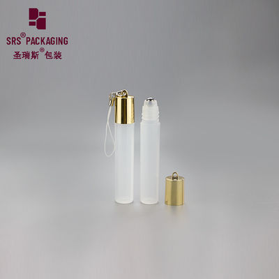 Boş mini 7ml kozmetik dondurma parfümü, kağıtlı şişe üzerinde plastik rulo
