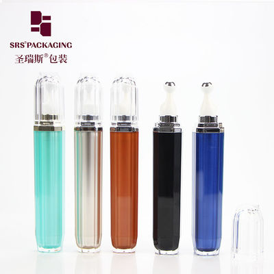 SRS Lüks Boş Mini Akrilik Kozmetik Rulo Şişesi 15ml Göz Kremi İçin