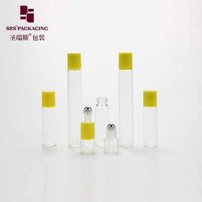 Kozmetik Mini Cam Rulo Şişesi Şeffaf Renk 1ml 3ml 5ml 8ml 10ml